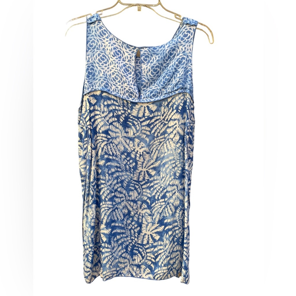 Blue Ginger Marina Lightweight Flowy Sleeveless Asymmetrical Top Tunic Size Med - Picture 5 of 11